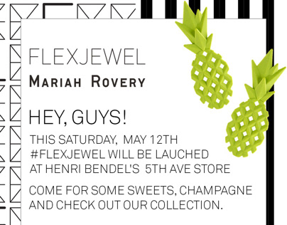 Convite Flex Jewel p/ Henri Bendel