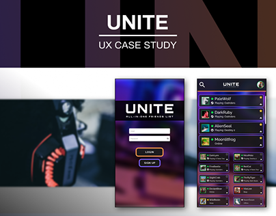 UNITE (UX Design Case Study) 2021