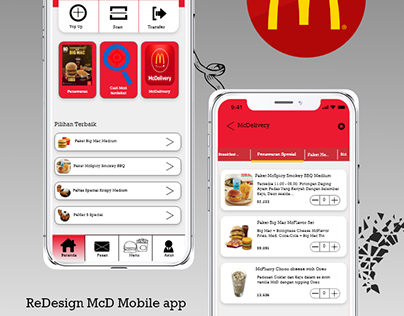 ReDesign McD mobile app