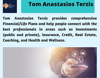 Tom Anastasios Terzis Provides Financial and Life Plan