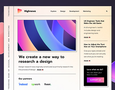 Highnews Blog - Online Platform for UI/UX Designers