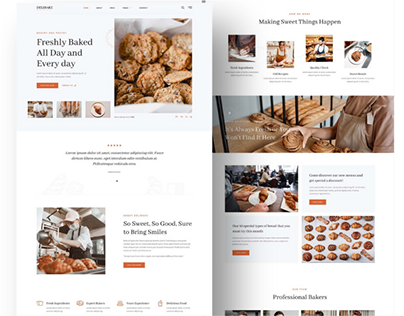 A restaurant with delicious baked and pastries website