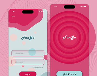 Fungo Social Media App - On-board Screens