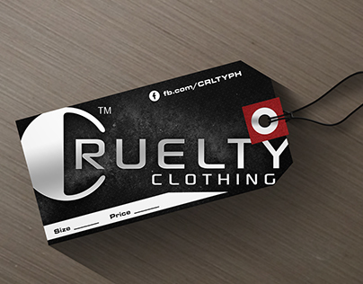 Cruelty Clothing Hangtag Design