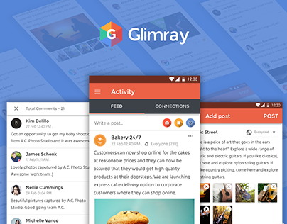 Glimray feeds lets you promote your business