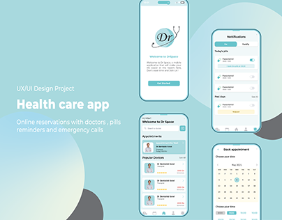 Health care app , UI/UX design