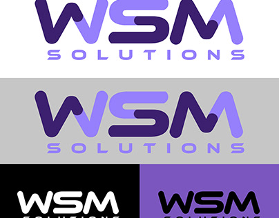 Logo design for WSM solutions Company CEO