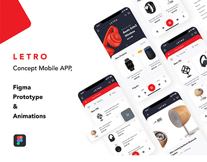 LETRO APP - Concept Prototype & Animation