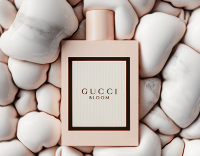 Gucci Bloom perfume - 3D simulation animation