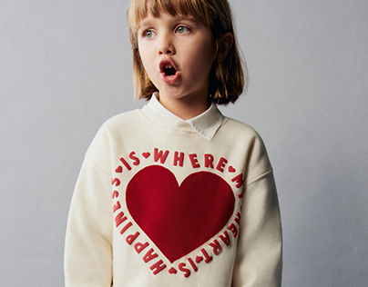 Love Sweatshirts for Zara Baby Valentine's 24