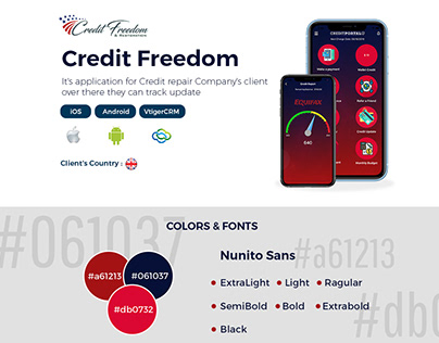 Creditfreedom Mobile Application Design