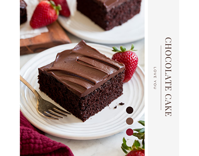 Chocolate cake cute