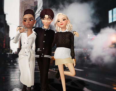 DKNY Fall Collection in ZEPETO - A VRTL WRLD Creation