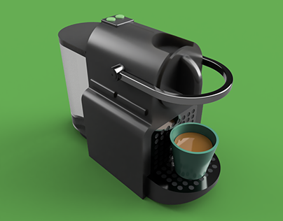 Modelo 3D Cafetera Nespresso