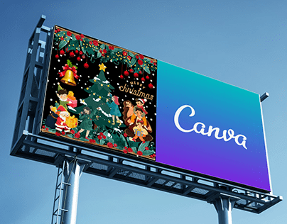 Canva Billboard: Happy Holidays - Christmas