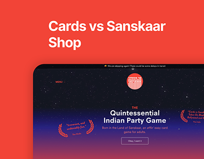 Cards vs Sanskaar Shop