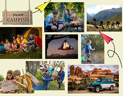 Prints on Joyfull camping