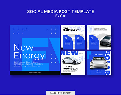 EV Car Social Media Template