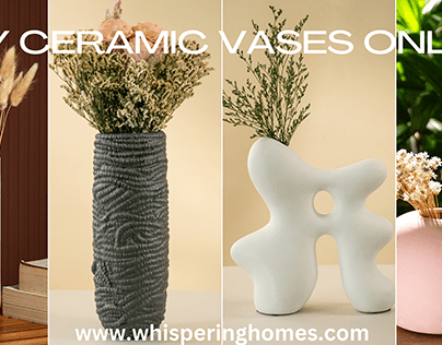 Buy Ceramic Vases Online | Whispering Homes