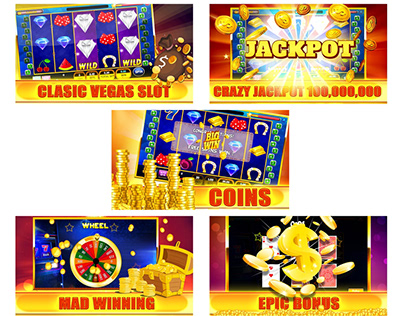 Egypt casino game screenshots and icon design