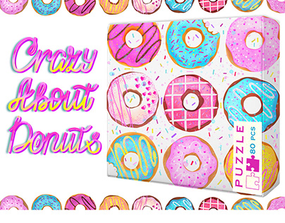 Jigsaw Crazy About Donuts Puzzle