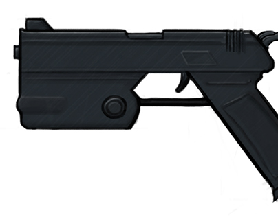 Concept Art - POSC.45 Handgun (First Person Shooter)