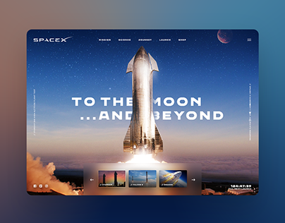 SpaceX - Website Design Concept