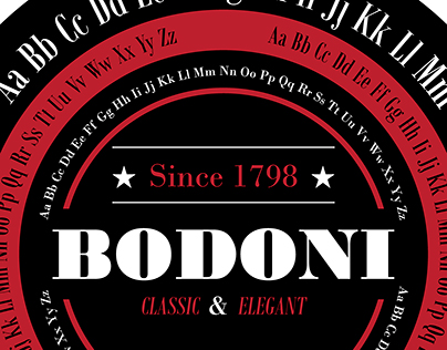 Typography Poster 'Bodoni'