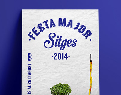 Imatge gràfica. Cartell Festa Major Sitges 2014