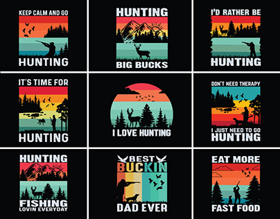 Hunting t-shirt design