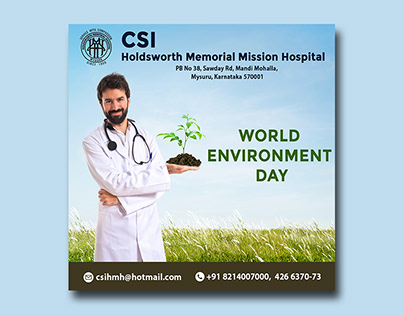 CSI Hospital World Environment Day Poster