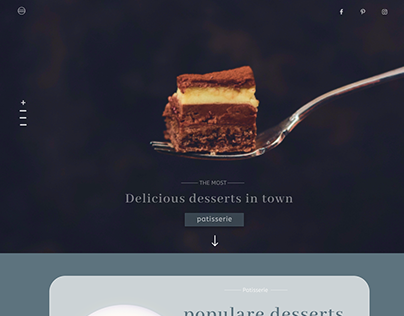 A Fancy French Pastry UI design