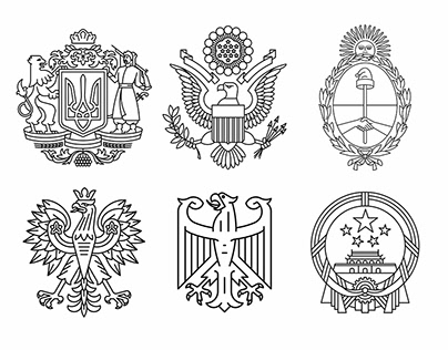 Set of coats of arms