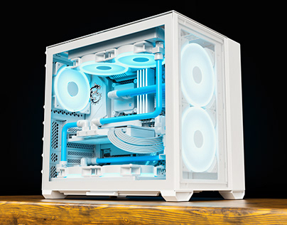Lian Li O11 Air Mini White Gaming PC Build Design