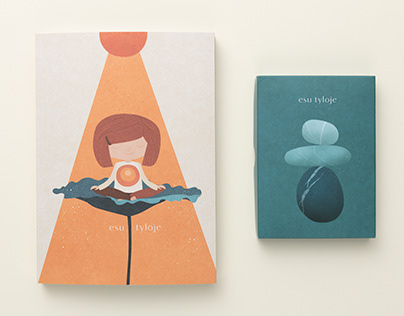 Meditation book design and illustrations
