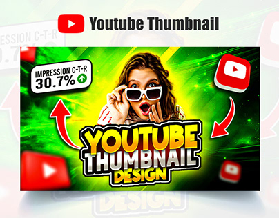 Eye Catching premium Youtube Thumbnails template design