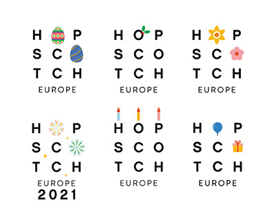 Hopscotch Europe internal branding