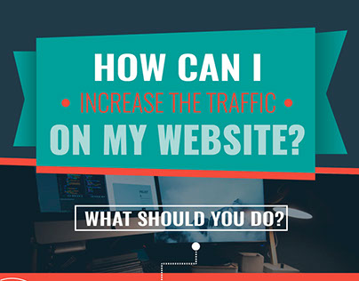 Web traffic infographic