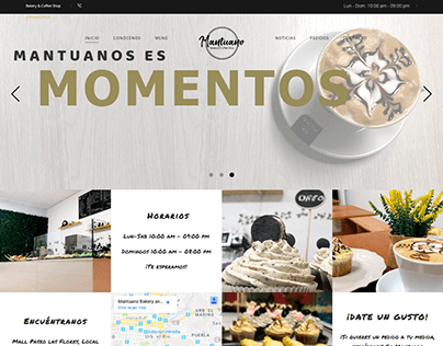 Mantuano Bakery (Website. Design. RRSS)