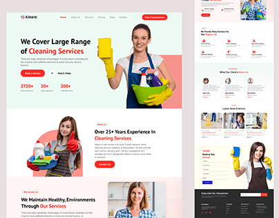Project thumbnail - Cleaning Service Company Website Template