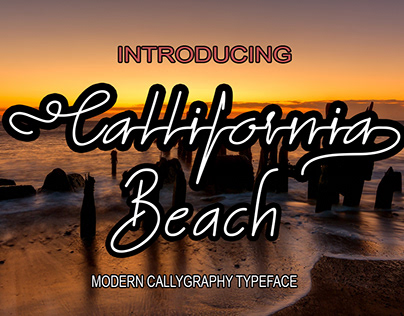 California beach font duo Script