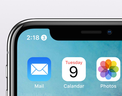 show battery percentage on iPhone X ( iOS 12 Concept )