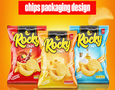 Rocky Chips Packaging Design