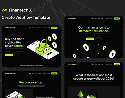 Finantech X - Fintech Webflow Template