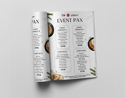 Event Pax Restaurant Menu Design