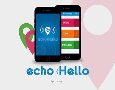 Echohello Mobile App Design.