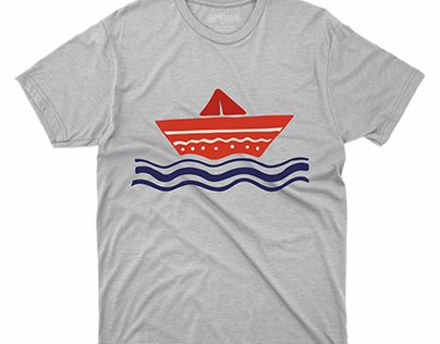 T-shirt Design -Boat Form