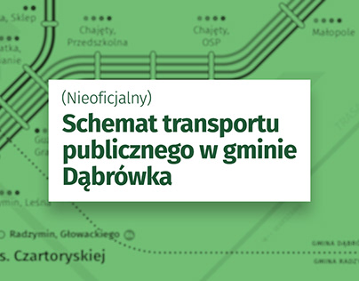 Schemat transportu publicznego w gminie Dąbrówka