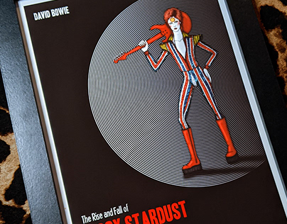 David Bowie Original Art print, Ziggy Stardust poster
