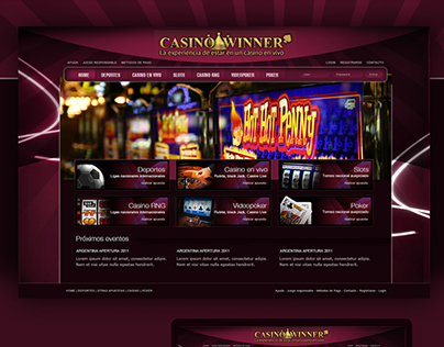 Web Design - Casino Winner